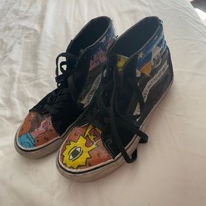 Neck deep custom painted vans women’s 7.5